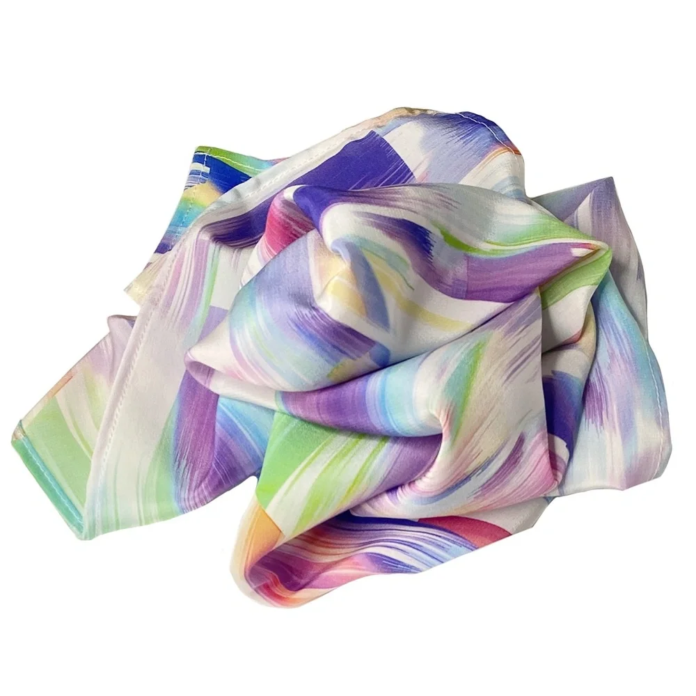 NWT SILKLETTE Bright Horizons 100% Fine Silk Kerchief Scarf MULTICOLOR
